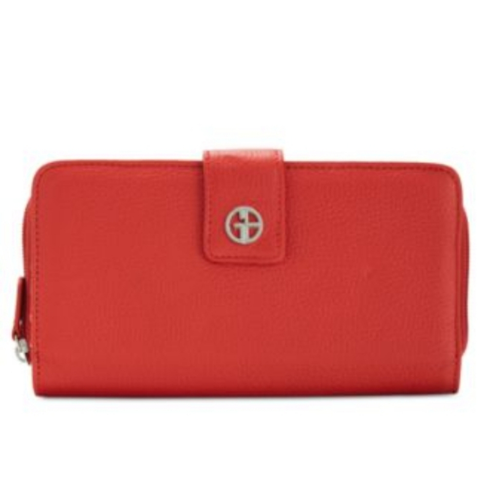 Giani Bernini Cherry Leather Wallet NWT